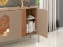 Ver imagem 5 de Buffet Tambaú Design Orgânico LED Portas Vidro Refletivo:Fendi/Freijo