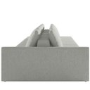 Ver imagem 2 de Sofá Ilha Modular para Sala 312cm com Puff Dublin K01 Linho Cinza - Lyam Decor