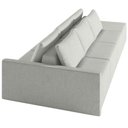 Ver imagem 4 de Sofá Ilha Modular para Sala 312cm com Puff Dublin K01 Linho Cinza - Lyam Decor