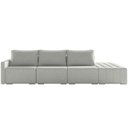 Ver imagem 5 de Sofá Ilha Modular para Sala 312cm com Puff Dublin K01 Linho Cinza - Lyam Decor