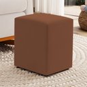 Ver imagem 2 de Puff Decorativo Sala de Estar Quadrado 36x47cm Veludo Terracota - Desk Design