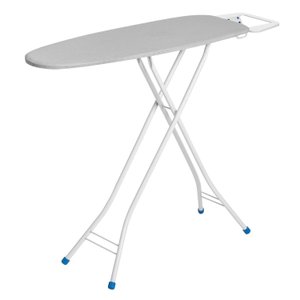 Tábua de Passar Roupa Extra Forte em Aço e Madeira com Suporte para Ferro Metalizado 4001 Mdf