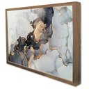Ver imagem 4 de Quadro Decorativo Abstrato Mármore Elegance em Moldura Caixa Tacolado Moldura Trad 1cm Madeira Escur