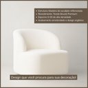 Ver imagem 2 de Poltrona Orgânica Aloh Bouclé Premium - Bege