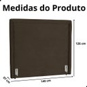 Ver imagem 7 de Cabeceira de Cama Box Estofada 140 Cm Casal Stela Veludo