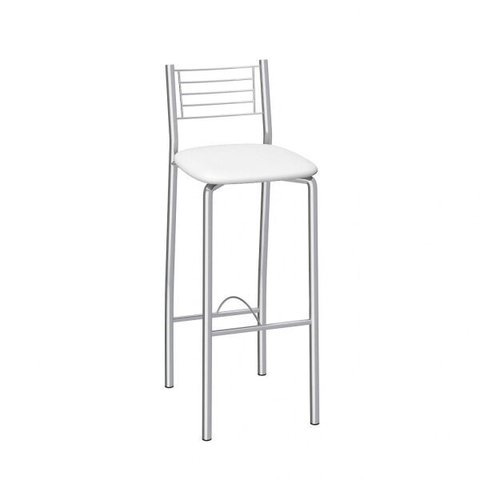 Banqueta Alta Cromada Berlim 