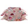 Cobre Leito Cama Queen 03 Peças Dupla Face Estampado Floral - 1