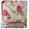 Cobre Leito Cama Queen 03 Peças Dupla Face Estampado Floral - 4