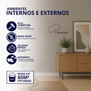 Ver imagem 2 de Tinta Acrílica Standard Semi Brilho 3,6L Cor Concreto Antimofo Baixo Odor Durín