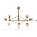 Ver imagem 3 de Lustre Pendente Átomo Bronze