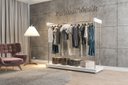 Ver imagem 4 de Arara Closet Expositor de Roupas com Rodízios Aço Cromado - Ideal Ideal Móveis Arara Closet de Roupa
