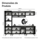 Ver imagem 3 de Armário de Cozinha Completa 260 cm Preto Nice Madesa 01