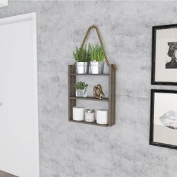 Prateleira Decorativa com Corda de Sisal - Rústico - 5