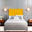 Ver imagem 1 de Cabeceira Estofada para Cama de Casal 140 Grecia Suede