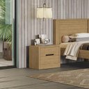 Ver imagem 1 de Mesa de Cabeceira 54cm 02 Gavetas S822 Kappesberg - Freijó