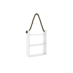 Prateleira Decorativa com Corda de Sisal - Branco - 5