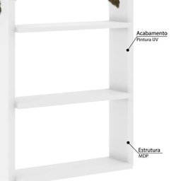 Prateleira Decorativa com Corda de Sisal - Branco - 2