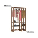 Ver imagem 3 de Estante Closet Yes 120cm com 2 Cabideiros - Montana