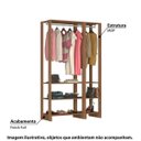 Ver imagem 6 de Estante Closet Yes 120cm com 2 Cabideiros - Montana