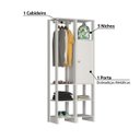 Ver imagem 7 de Estante Closet Yes com 1 Porta e 5 Nichos - Branco