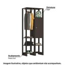Ver imagem 6 de Estante Closet Yes com 1 Porta e 5 Nichos - Grafite