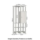 Ver mais imagens de Estante Closet Yes com 1 Porta e 5 Nichos - Grafite