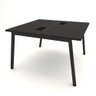 Mesa de Trabalho 2 Lugares Preto Pés Cavalete 1,20m F5 Cor:preto - 4
