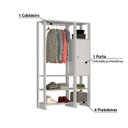 Ver imagem 7 de Estante Closet Yes com 1 Porta e 6 Prateleiras - Branco