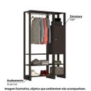 Ver imagem 2 de Estante Closet Yes com 1 Porta e 6 Prateleiras - Grafite