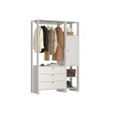 Ver imagem 1 de Estante Closet Yes com 1 Porta e 3 Gavetas - Branco