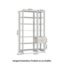 Ver mais imagens de Estante Closet Yes 120cm c/ 11 Nichos e 2 Gavetas - Grafite