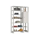 Ver imagem 1 de Estante Closet Yes 120cm com 1 Porta e 9 Nichos - Branco