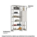 Ver imagem 6 de Estante Closet Yes 120cm com 1 Porta e 9 Nichos - Branco