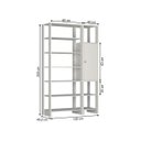 Ver imagem 4 de Estante Closet Yes 120cm com 1 Porta e 9 Nichos - Branco
