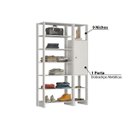 Ver imagem 7 de Estante Closet Yes 120cm com 1 Porta e 9 Nichos - Branco