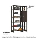 Ver imagem 2 de Estante Closet Yes 120cm com 1 Porta e 9 Nichos - Grafite