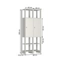 Ver imagem 4 de Estante Closet Yes com 2 Portas e 6 Nichos - Branco