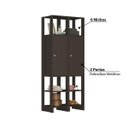 Ver imagem 7 de Estante Closet Yes com 2 Portas e 6 Nichos - Grafite