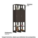 Ver imagem 2 de Estante Closet Yes com 2 Portas e 6 Nichos - Grafite