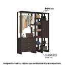 Ver imagem 6 de Estante Closet Yes com 3 Gavetas e 9 Nichos - Grafite