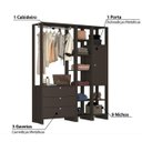 Ver imagem 7 de Estante Closet Yes com 3 Gavetas e 9 Nichos - Grafite