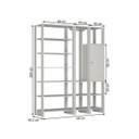 Ver imagem 4 de Estante Closet Yes com 1 Cabideiro e 1 Porta - Branco