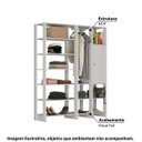 Ver imagem 6 de Estante Closet Yes com 1 Cabideiro e 1 Porta - Branco