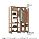 Ver imagem 2 de Estante Closet Yes com 1 Cabideiro e 1 Porta - Montana