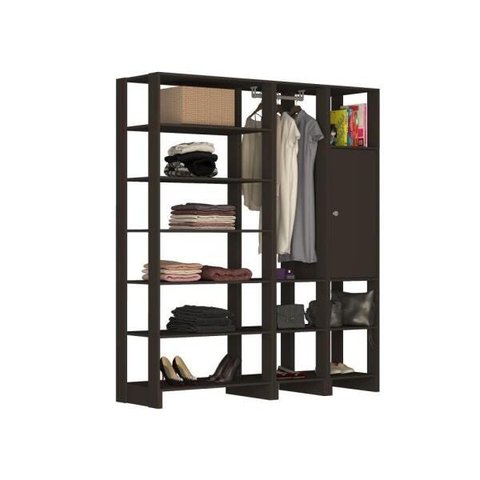 Estante Closet Yes com 1 Cabideiro e 1 Porta - Grafite