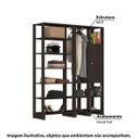 Ver imagem 6 de Estante Closet Yes com 1 Cabideiro e 1 Porta - Grafite
