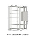 Ver imagem 4 de Estante Closet Yes com 1 Cabideiro e 1 Porta - Grafite