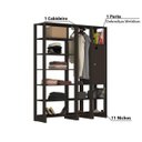 Ver imagem 7 de Estante Closet Yes com 1 Cabideiro e 1 Porta - Grafite
