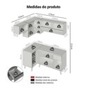 Ver imagem 4 de Armário de Cozinha Completa de Canto 325cm Cinza Nice Madesa 04