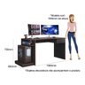 Mesa Gamer Escrivaninha Rubi 3003024-644 Mobler - 8